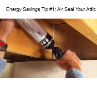 energy savings tip - air seal your attic