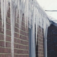 Ice Dam and Icicles