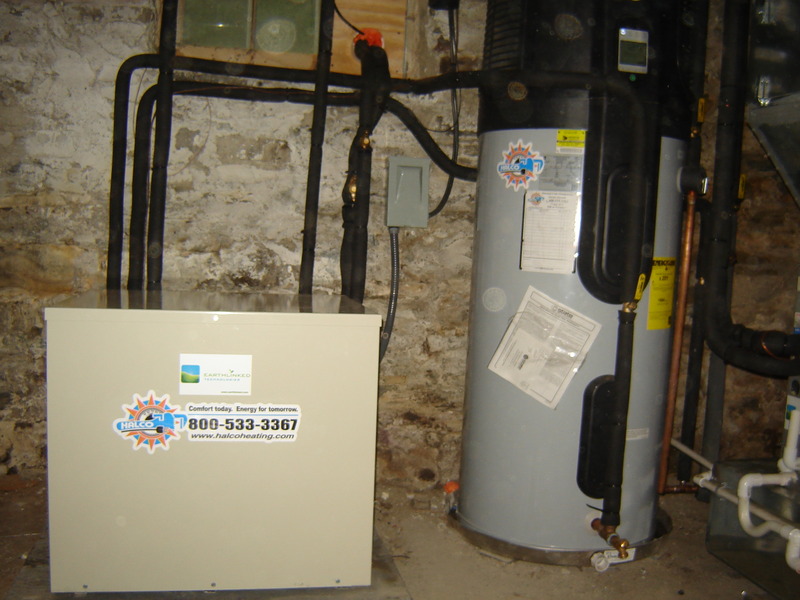 Water heater with geothermal