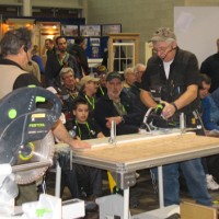 Power tools demo at JLC Trade Show