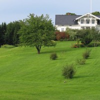 Home with oversized lawn